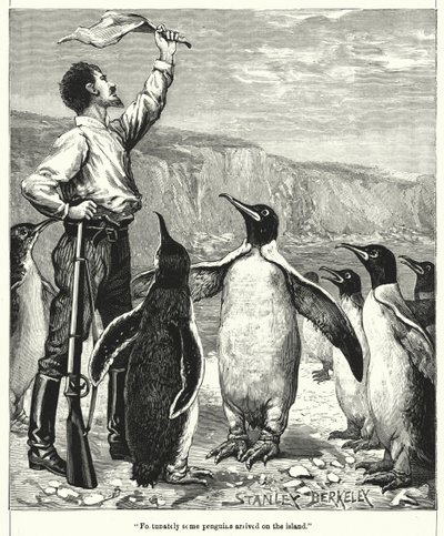 Gelukkig kwamen er enkele pinguïns op het eiland aan door after Stanley Berkeley